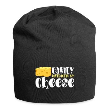 Käse Foodie Käserei - Jersey-Beanie - Schwarz - Vorne