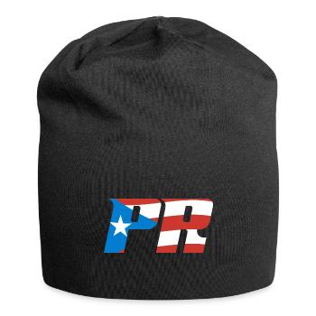 Puerto Rico Flagge Land Nationalität Pr Boricua - Jersey-Beanie - Schwarz - Vorne