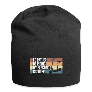 Scooter Rider E-Scooter Hybrid - Jersey Beanie - black - Front