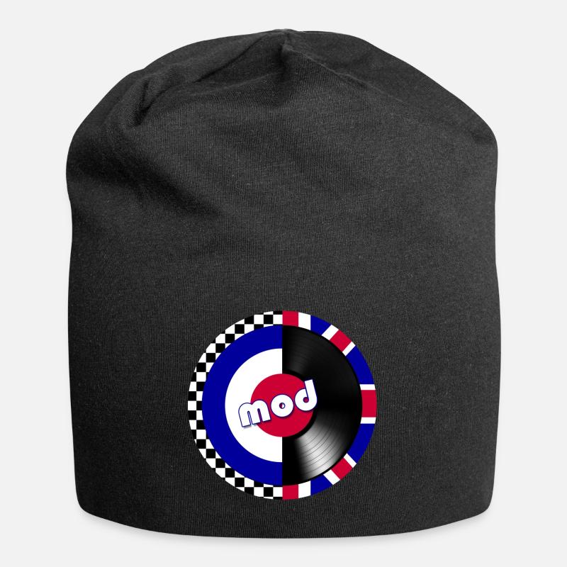 mod target record - Jersey Beanie - black