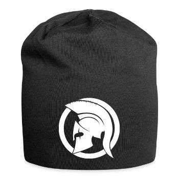 Weißer Spartaner - Jersey-Beanie - Schwarz - Vorne