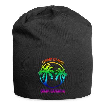 Îles Canaries Grande Canarie Rainbow Gay - Bonnet en jersey - noir - Devant