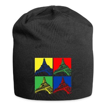 Eiffel tower - Jersey Beanie - black - Front