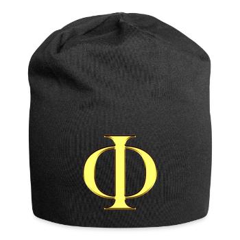 Phi - Le nombre d'or - Platon - Géométrie Sacrée - Bonnet en jersey - noir - Devant