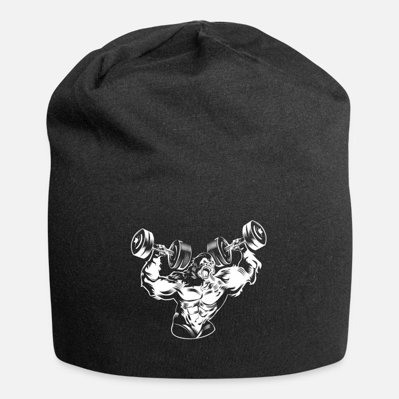 Gorilla workout beast gym - Jersey-Beanie - Schwarz