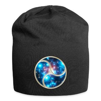 Yin Yang Balance Triskelion Galaxy Star Universe - Jersey-Beanie - Schwarz - Vorne