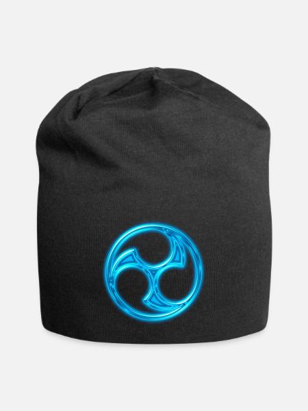 Japan Symbol Mitsu Tomoe Kanji Aikido Judo Karate - Bonnet en jersey - noir
