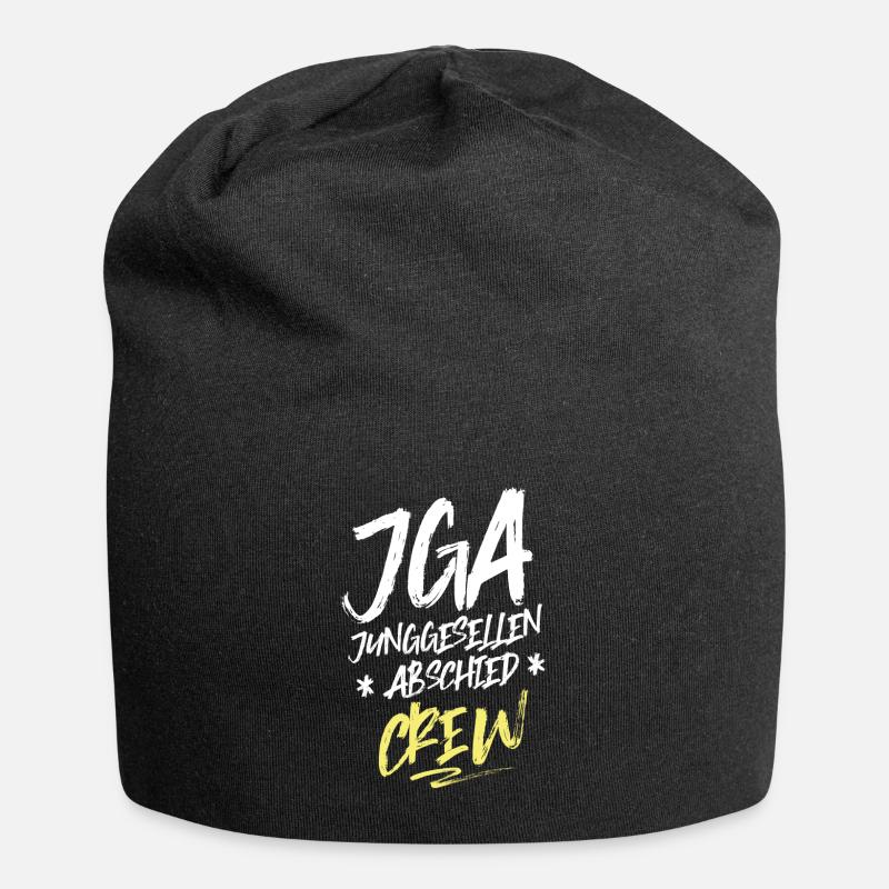 équipe de bachelor party jga - Bonnet en jersey - noir