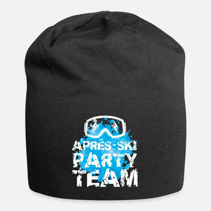 Après-Ski Spruch - Jersey-Beanie - Schwarz