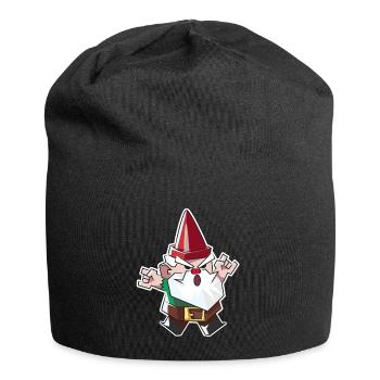 garden gnome party - Jersey Beanie - black - Front