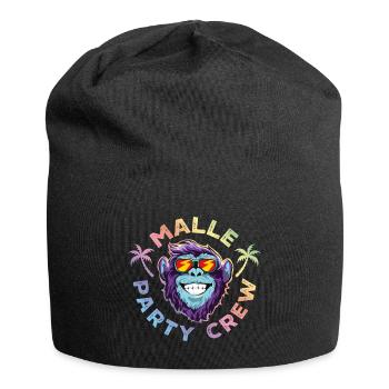 Malle party crew monkey colorful - Jersey Beanie - black - Front