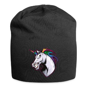 Bête de licorne - Bonnet en jersey - noir - Devant