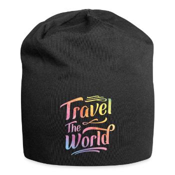 World Travel Travel Vacation - Bonnet en jersey - noir - Devant