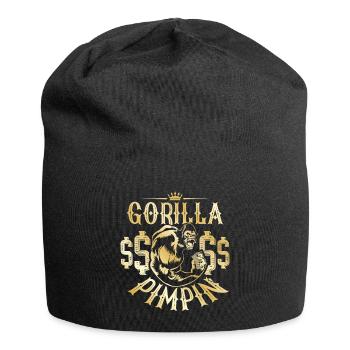 Gorilla Pimpin Hustle - Jersey Beanie - black - Front
