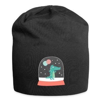 Boule de neige Mignon crocodile anniversaire 2020 - Bonnet en jersey - noir - Devant