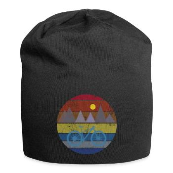 Mountain bike in the mountains - Jersey Beanie - black - Front