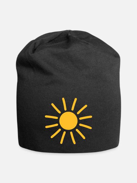 Soleil soleil sunshine soleil - Bonnet en jersey - noir
