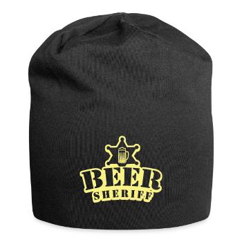 Beer sheriff police booze - Jersey Beanie - black - Front