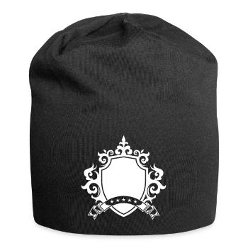 Blason symbole d’ornement symbole - Bonnet en jersey - noir - Devant