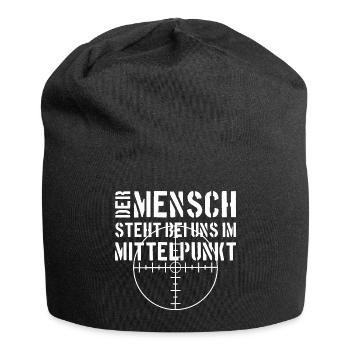 DER MENSCH MITTELPUNKT BUNDESWEHR SOLDAT - Jersey-Beanie - Schwarz - Vorne