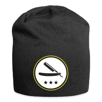 Lame de rasoir barber - Bonnet en jersey - noir - Devant