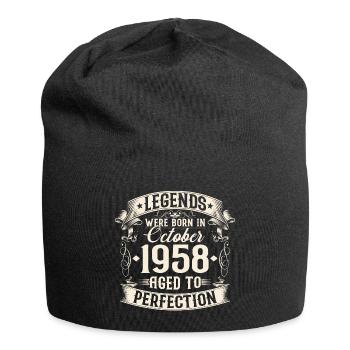 Octobre Né en 1958 Legends Anniversaire - Bonnet en jersey - noir - Devant