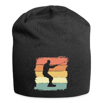 Wakeboard vintage retro Wakeboard Legende - Jersey-Beanie - Schwarz - Vorne
