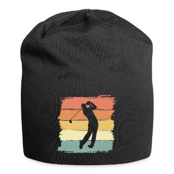 Golf Retro Vintage - Jersey-Beanie - Schwarz - Vorne