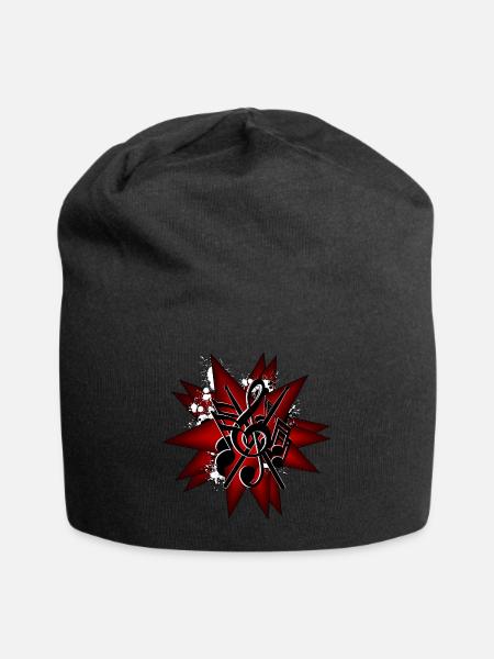 Schlagzeuger Sterne - Jersey-Beanie - Schwarz