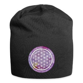 Flower of Life - Leonardo da Vinci - Jersey Beanie - black - Front