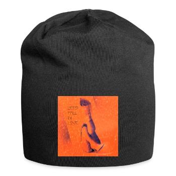 Let's fall in Love - Jersey-Beanie - Schwarz - Vorne