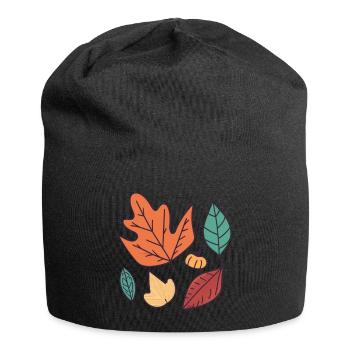 Umarmen Sie die Schönheit des Herbstes - Jersey-Beanie - Schwarz - Vorne