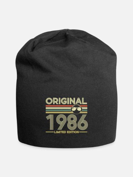 1986 - Jersey-Beanie - Schwarz