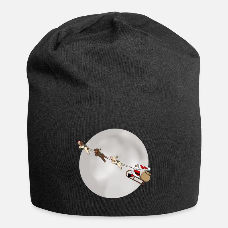 PinoRudi - Jersey-Beanie - Schwarz