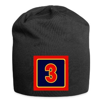 BLOW UP MOVIE: POP ART CUSHION 'No 3' - Jersey Beanie - black - Front