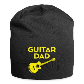 Gitarre Papa Gelb - Jersey-Beanie - Schwarz - Vorne