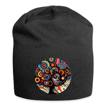 Inspiration Afro-Style - Jersey Beanie - black - Front