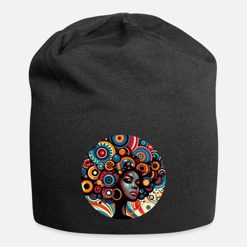 Inspiration Afro-Style - Jersey Beanie - black