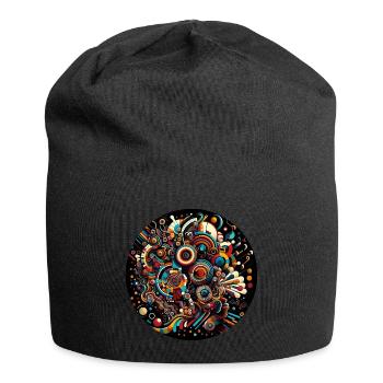 Afro Style Musique Arts, Explosion de Couleurs - Bonnet en jersey - noir - Devant
