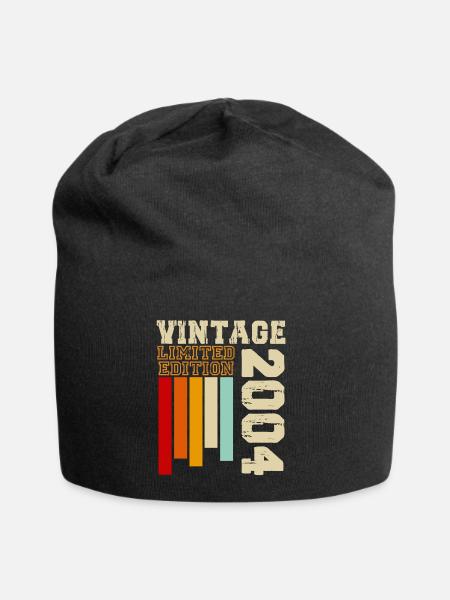 2004 - Bonnet en jersey - noir