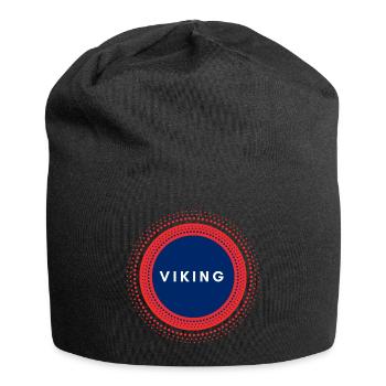 Wikinger - Jersey-Beanie - Schwarz - Vorne