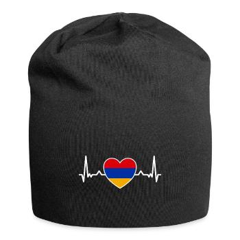 Arménie Arménie Drapeau Arménien Coeur Arménien - Bonnet en jersey - noir - Devant