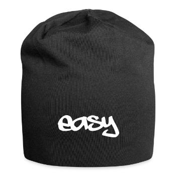 easy - Jersey-Beanie - Schwarz - Vorne