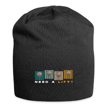 Heißluftballon Himmel - Jersey-Beanie - Schwarz - Vorne