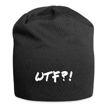 WTF - Jersey-Beanie - Schwarz - Vorne