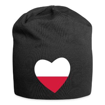 Heart Poland - Jersey Beanie - black - Front
