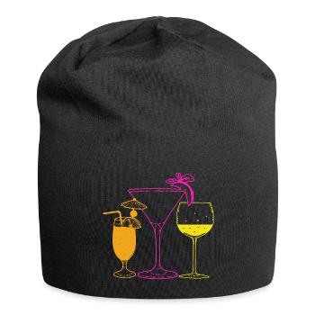 Cocktail - Jersey-Beanie - Schwarz - Vorne