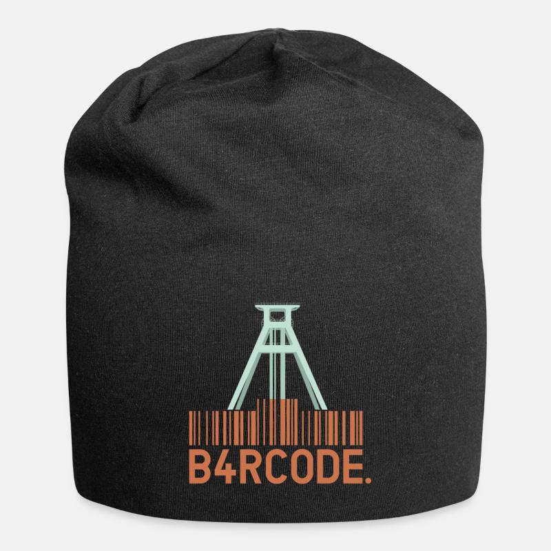 B4RCODE. Bochum - Jersey-Beanie - Schwarz