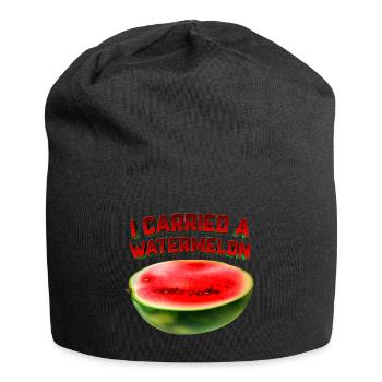I Carried A Watermelon - Jersey Beanie - black - Front