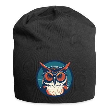 Owl Sunglasses Odd Eagle Owl - Jersey Beanie - black - Front